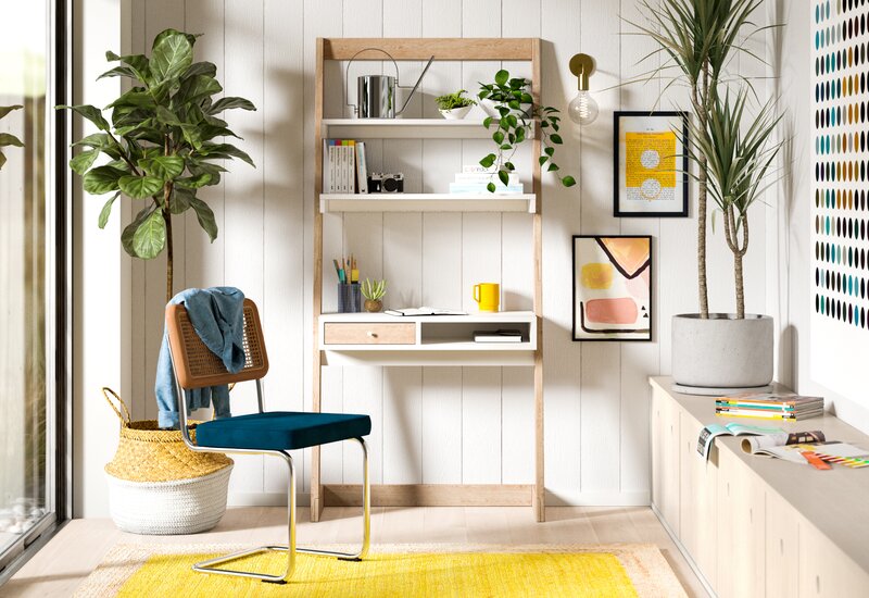 noi-that-su-dung-ke-thang-de-sach-ke-thang-de-do-ladder-bookcase-desk